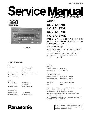 Сервисная инструкция Panasonic CQ-EA1370, CQ-EA1372, CQ-EA1373, CQ-EA1374 ― Manual-Shop.ru