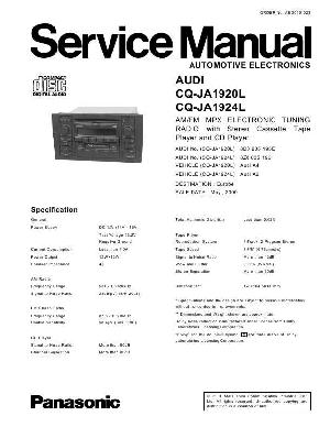 Сервисная инструкция Panasonic CQ-JA1920L, CQ-JA1924L ― Manual-Shop.ru