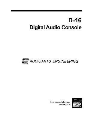Service manual Audioarts D-16 ― Manual-Shop.ru