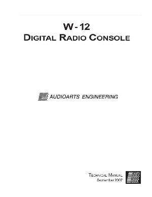 Service manual Audioarts W-12 ― Manual-Shop.ru