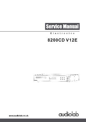 Service manual Audiolab 8200CD V12E ― Manual-Shop.ru