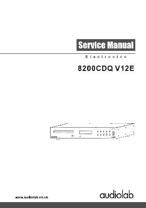Service manual Audiolab 8200CDQ V12E ― Manual-Shop.ru