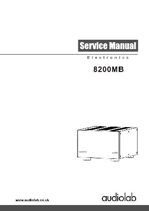 Service manual Audiolab 8200MB ― Manual-Shop.ru