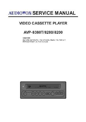 Service manual Audiovox AVP-8380T ― Manual-Shop.ru