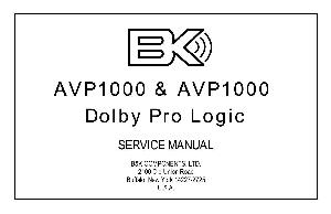 Service manual B&K AVP1000DPL ― Manual-Shop.ru