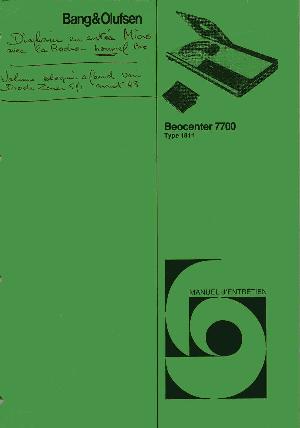 Сервисная инструкция Bang&Olufsen BEOCENTER 7700 (Schematics) ― Manual-Shop.ru