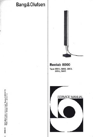 Service manual Bang&Olufsen BEOLAB 8000 (Schematics) ― Manual-Shop.ru
