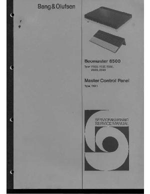 Service manual Bang&Olufsen BEOMASTER 6500 ― Manual-Shop.ru