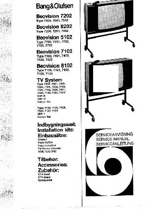 Сервисная инструкция Bang&Olufsen BEOVISION 7202, 8202, 5102, 7102, 8102 ― Manual-Shop.ru