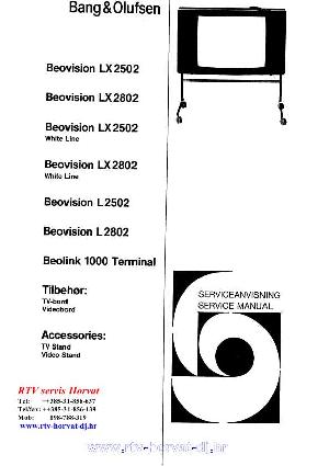 Service manual Bang&Olufsen BEOVISION LX2502, LX2802, L2502, L2802 ― Manual-Shop.ru