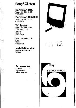 Service manual Bang&Olufsen BEOVISION M20, MX2000 ― Manual-Shop.ru