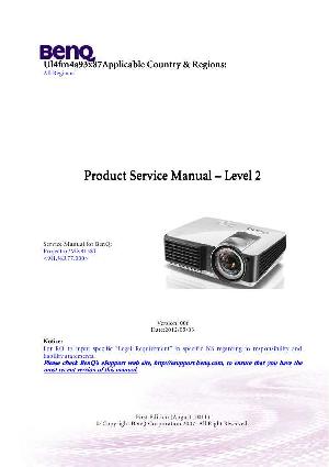 Сервисная инструкция Benq MX813ST ― Manual-Shop.ru