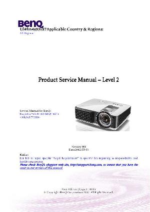 Сервисная инструкция Benq MX813ST, MX813ST+ ― Manual-Shop.ru