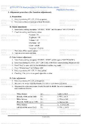 Сервисная инструкция BENQ Q7T3-FP737 ― Manual-Shop.ru