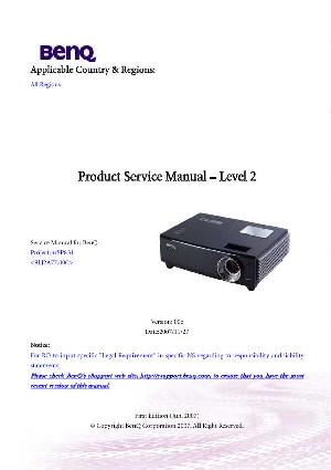 Сервисная инструкция BENQ SP831 ― Manual-Shop.ru