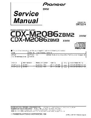 Сервисная инструкция Pioneer CDX-M2086 ― Manual-Shop.ru