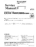 Сервисная инструкция Pioneer CDX-M2086