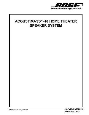 Service manual Bose ACOUSTIMASS-10 ― Manual-Shop.ru