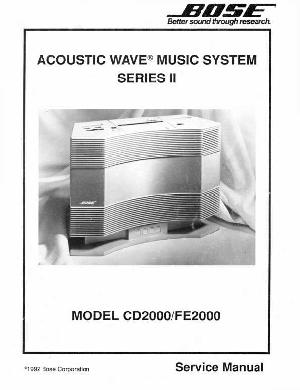 Сервисная инструкция Bose CD2000, FE2000 ACOUSTIC WAVE MUSIC SYSTEM SERIES II ― Manual-Shop.ru