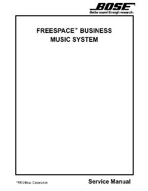 Сервисная инструкция Bose FREESPACE BUSINESS ― Manual-Shop.ru