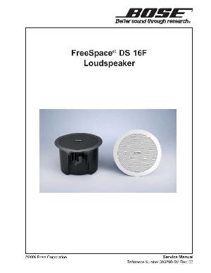 Сервисная инструкция Bose FREESPACE DS16F ― Manual-Shop.ru