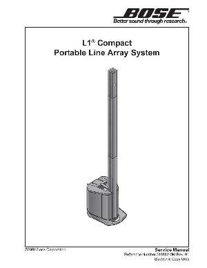 Сервисная инструкция Bose L1-COMPACT ― Manual-Shop.ru