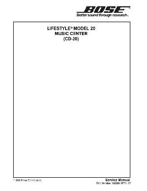 Service manual Bose LIFESTYLE-CD-20 ― Manual-Shop.ru