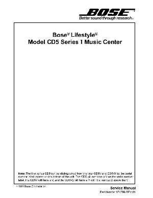 Service manual Bose LIFESTYLE-CD-5 ― Manual-Shop.ru