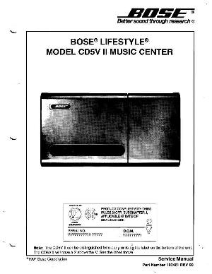 Сервисная инструкция Bose LIFESTYLE-CD5VII ― Manual-Shop.ru
