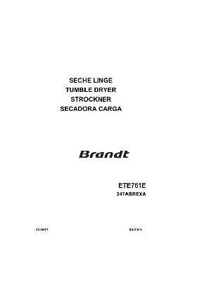 Service manual Brandt ETE-761E ― Manual-Shop.ru