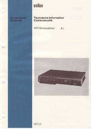 Service manual Braun A1 ― Manual-Shop.ru