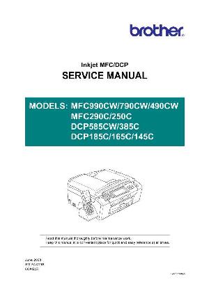 Service manual Brother DCP-145, DCP-165, DCP-185, DCP-385, DCP-585 ― Manual-Shop.ru