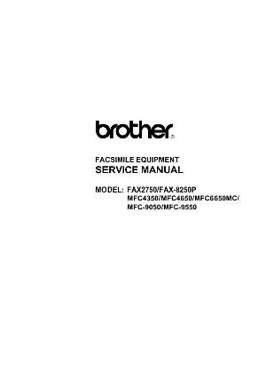 Сервисная инструкция Brother Fax 2750, 8250p, MFC-4350, 4650, 6650mc, 9050, 9550 ― Manual-Shop.ru