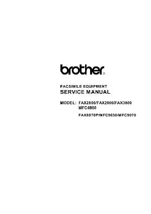 Сервисная инструкция Brother Fax 2800, 2900, 3800, 8070p, MFC-4800, 8070p, 9070 ― Manual-Shop.ru