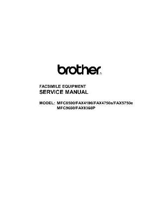 Сервисная инструкция Brother Fax 4100, 4750e, 5750e, 8360p, MFC-8500, 9660 ― Manual-Shop.ru