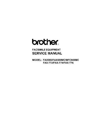 Service manual Brother Fax 560, 580mc, T72, T74, T76, MFC-660mc ― Manual-Shop.ru