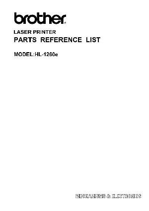 Service manual Brother HL-1260e Каталог запчастей для устройства ― Manual-Shop.ru