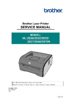 Service manual Brother HL-2030, HL-2032, HL-2035, HL-2037, HL-2040, HL-2070N ― Manual-Shop.ru