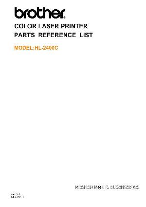 Service manual Brother HL-2400c Каталог запчастей для устройства ― Manual-Shop.ru