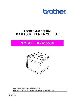 Service manual Brother HL-2600cn Каталог запчастей для устройства ― Manual-Shop.ru