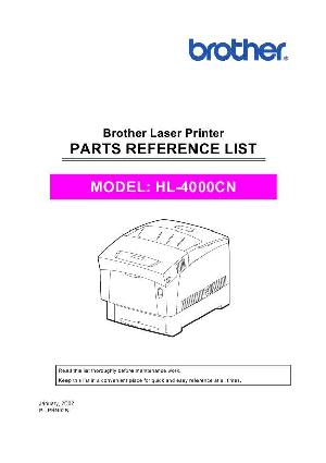 Service manual Brother HL-4000cn Каталог запчастей для устройства ― Manual-Shop.ru