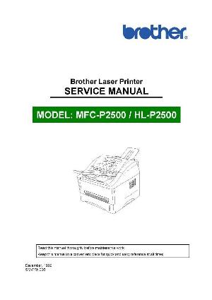 Service manual Brother HL-P2500 MFC-P2500 ― Manual-Shop.ru