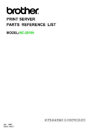 Service manual Brother NC-2010h Каталог запчастей для устройства ― Manual-Shop.ru