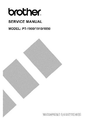 Сервисная инструкция Brother PT-1850, 1900, 1910 ― Manual-Shop.ru
