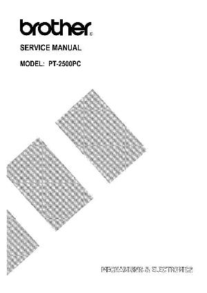 Сервисная инструкция Brother PT-2500pc ― Manual-Shop.ru