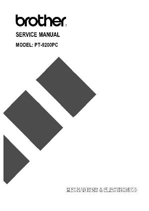Service manual Brother PT-9200pc ― Manual-Shop.ru