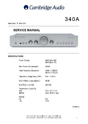 Service manual Cambridge Audio AZUR-340A ― Manual-Shop.ru