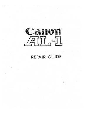 Service manual Canon AL-1 ― Manual-Shop.ru