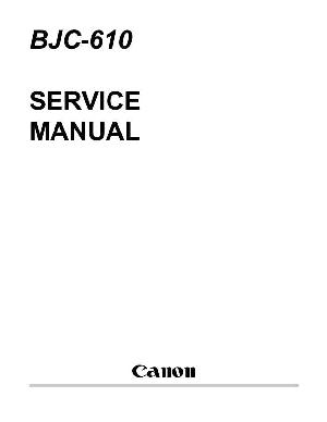 Сервисная инструкция Canon BJC-610 ― Manual-Shop.ru