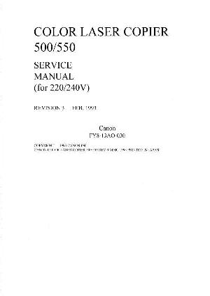 Сервисная инструкция Canon CLC-550 ― Manual-Shop.ru